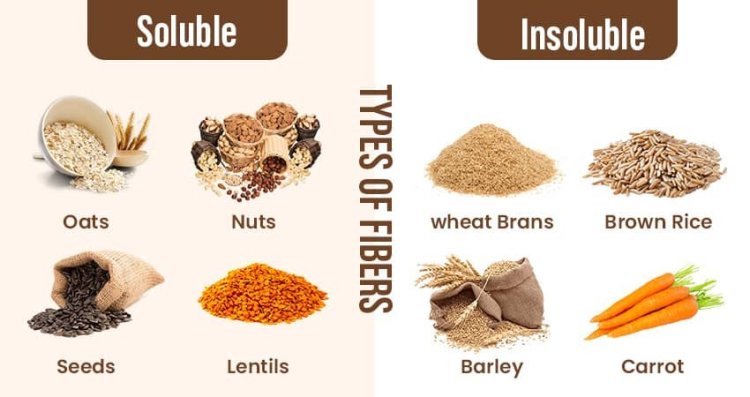 types of fiber foods | Soluble and insoluble fiber